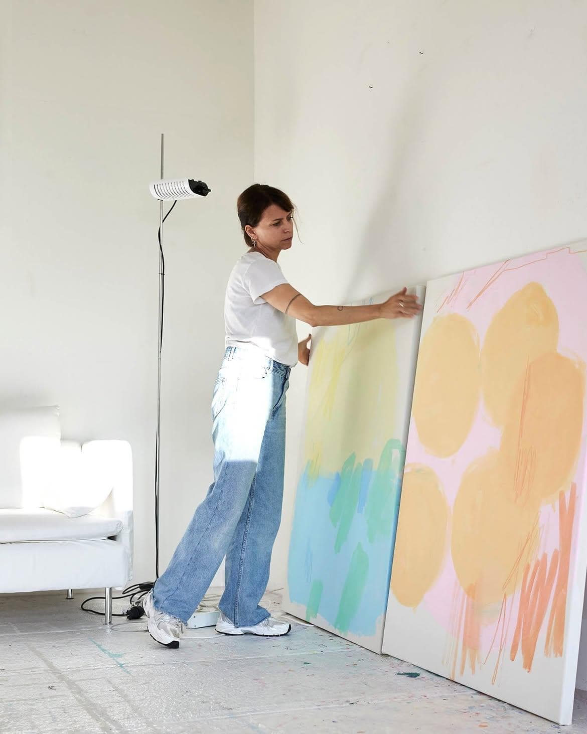 Yvonne Robert dans son atelier, à Zurich