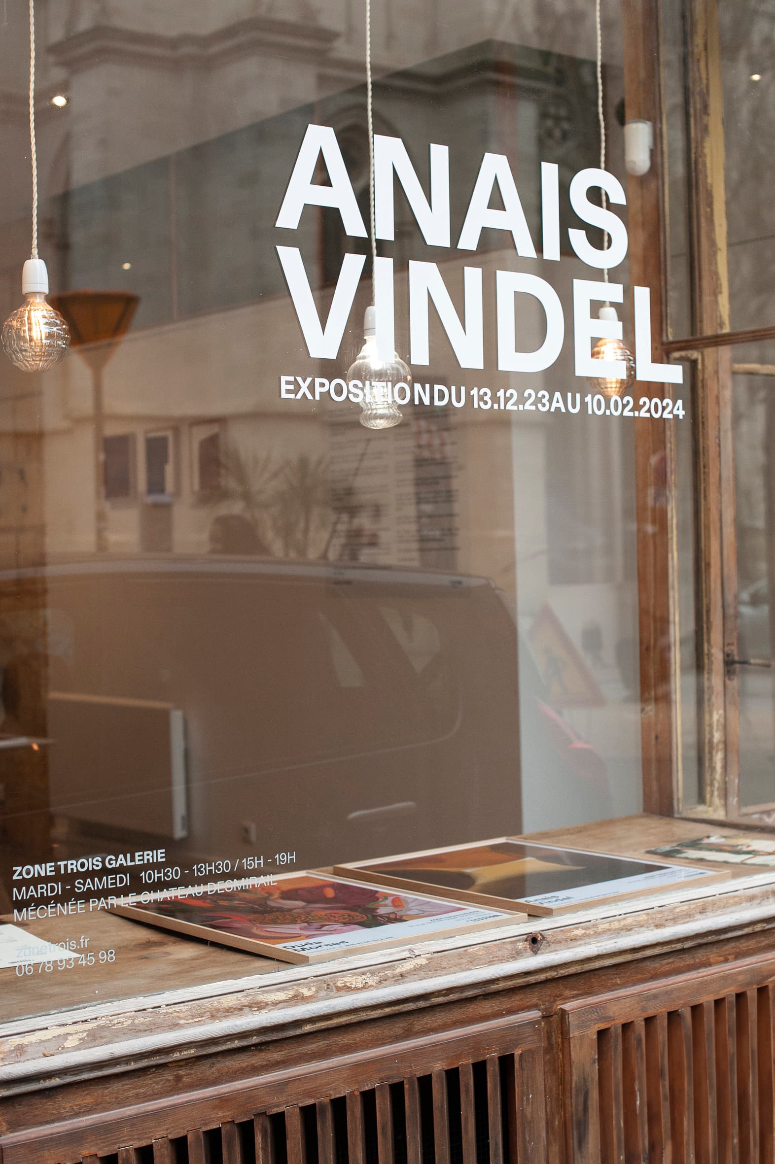 Poster image for the exhibition “Anaïs Vindel” at Zone Trois Galerie, Bordeaux