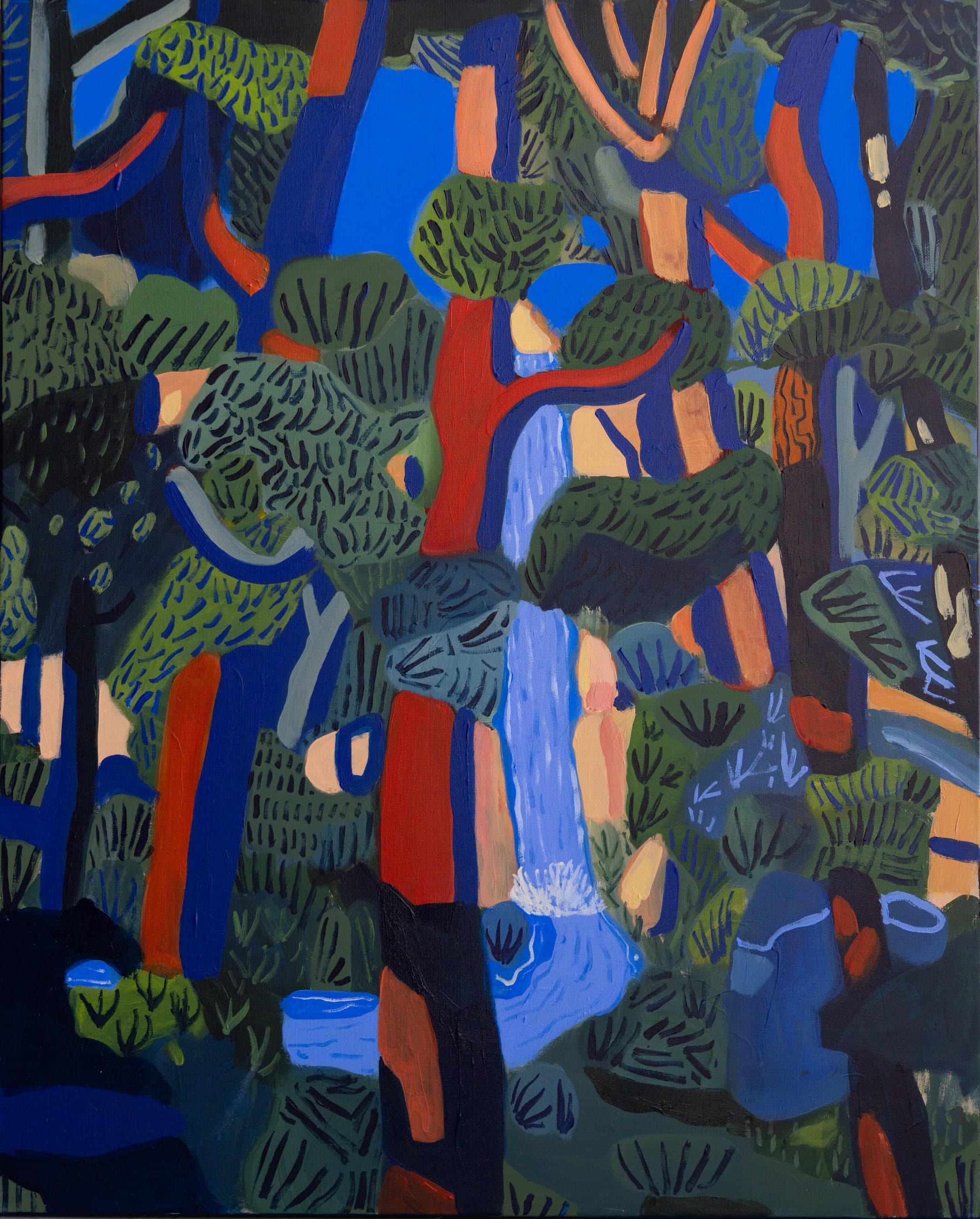 « Au pied de la cascade », Julien Laporte