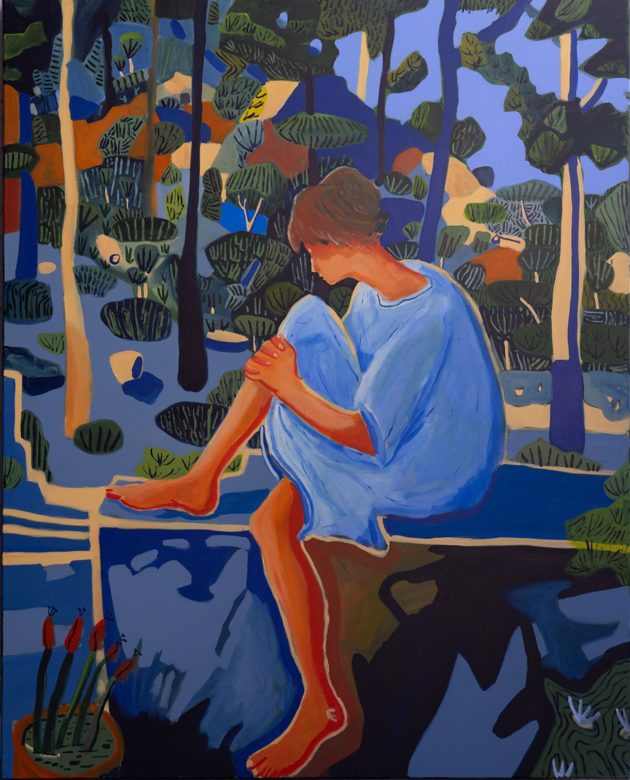 « Femme au jardin », Julien Laporte