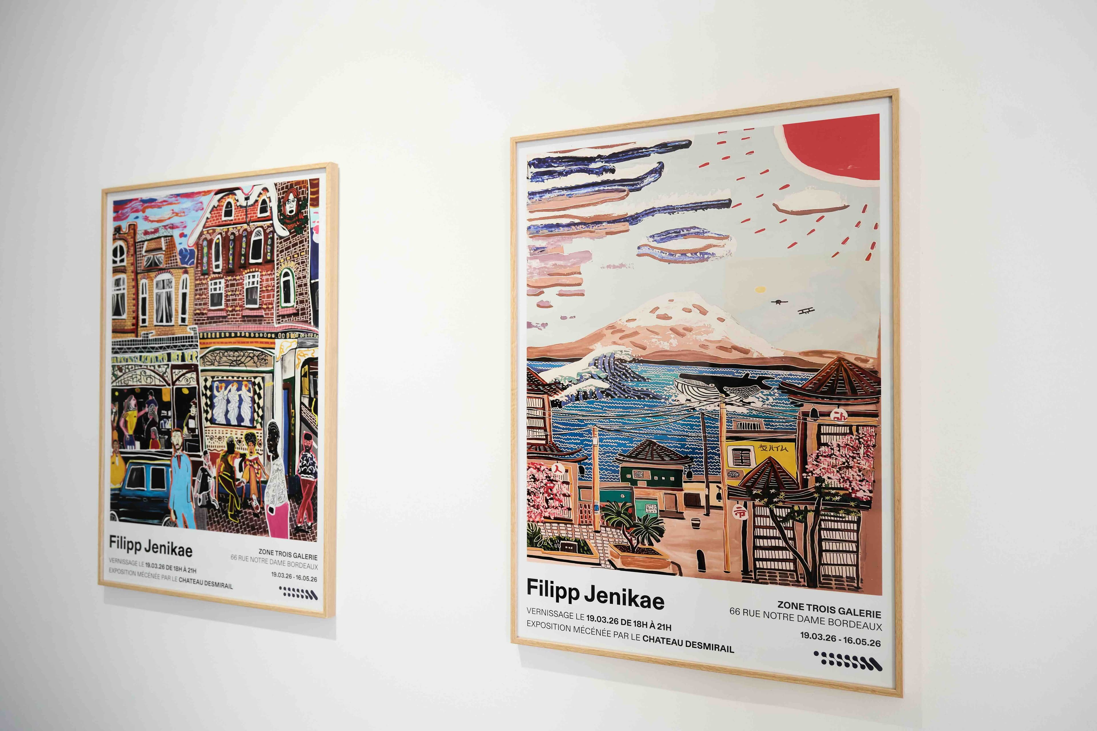 Vue de l’exposition « Filipp Jenikäe » à Zone Trois Galerie, Bordeaux