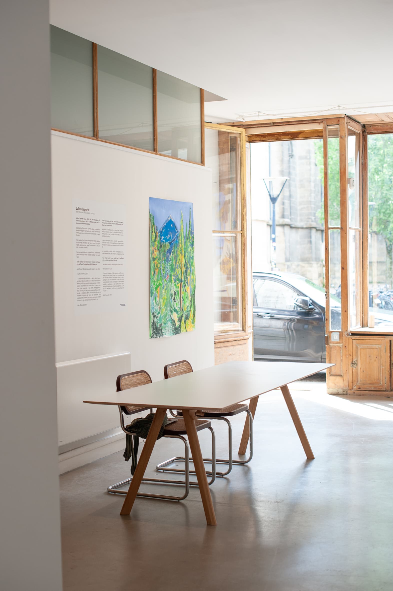 Vue de l’exposition « Julien Laporte » à Zone Trois Galerie, Bordeaux