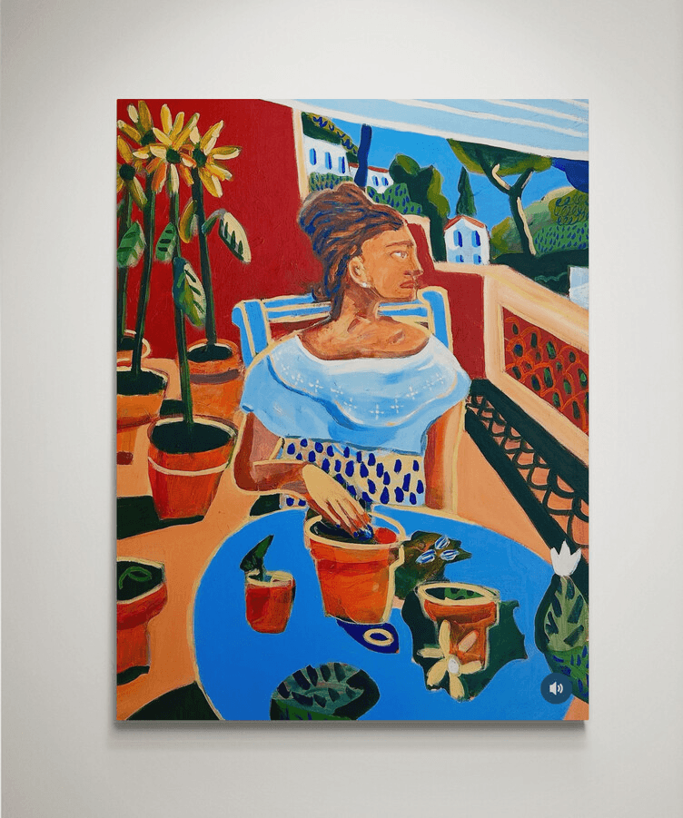“La femme aux tournesols”, Julien Laporte