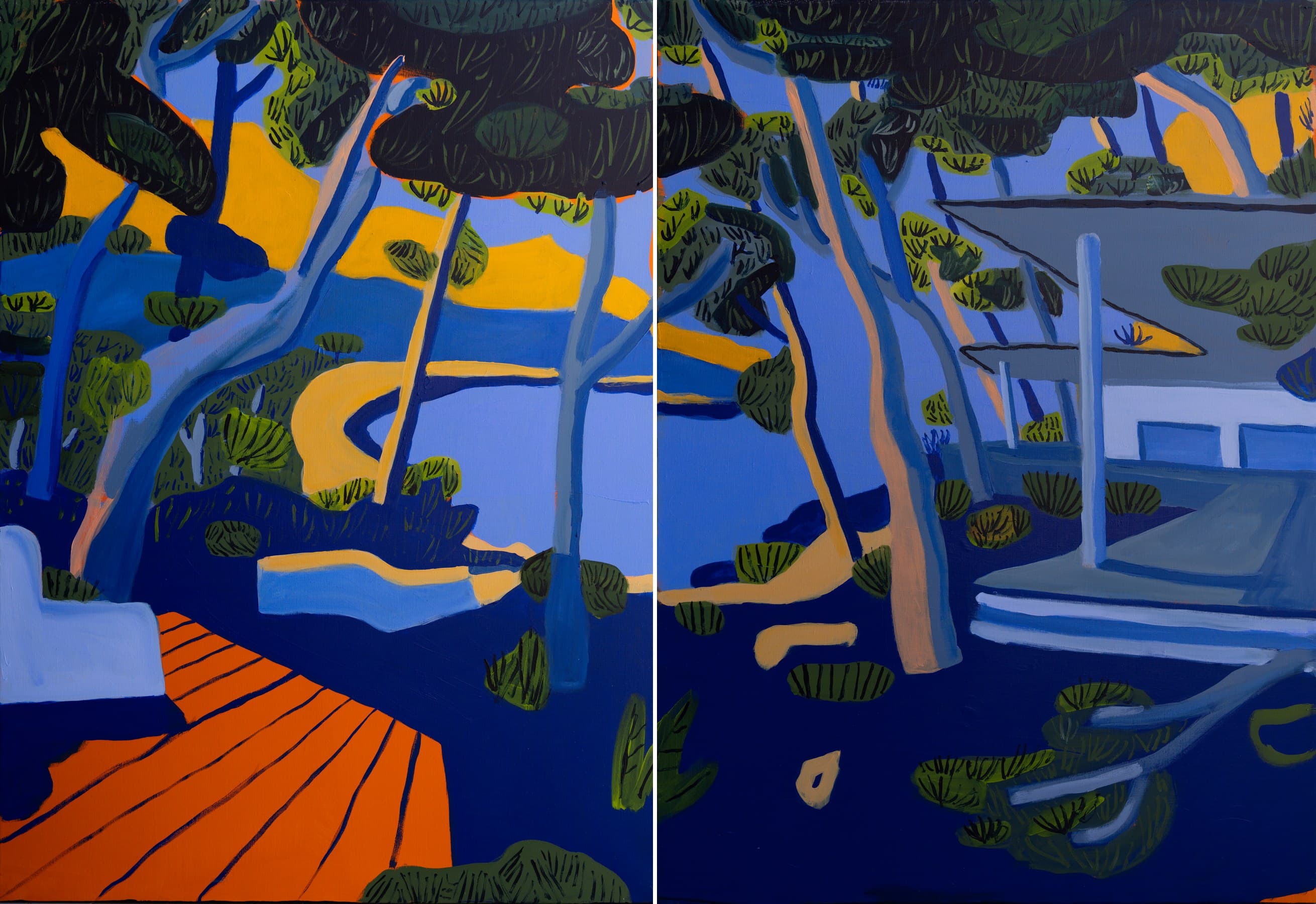 « Maison et baie — diptyque », Julien Laporte