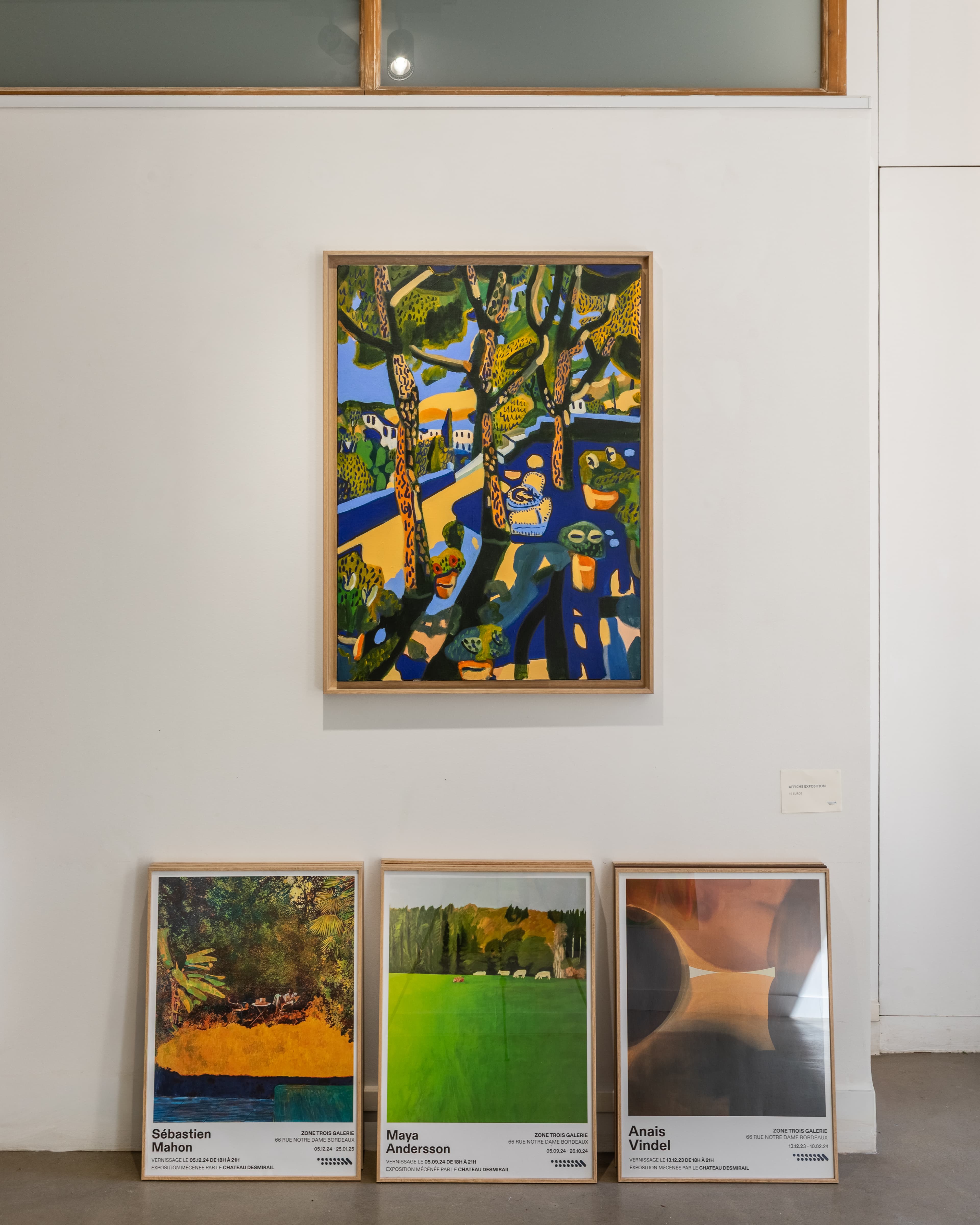 Vue de l’exposition « Summer Exhibition II » à Zone Trois Galerie, Bordeaux